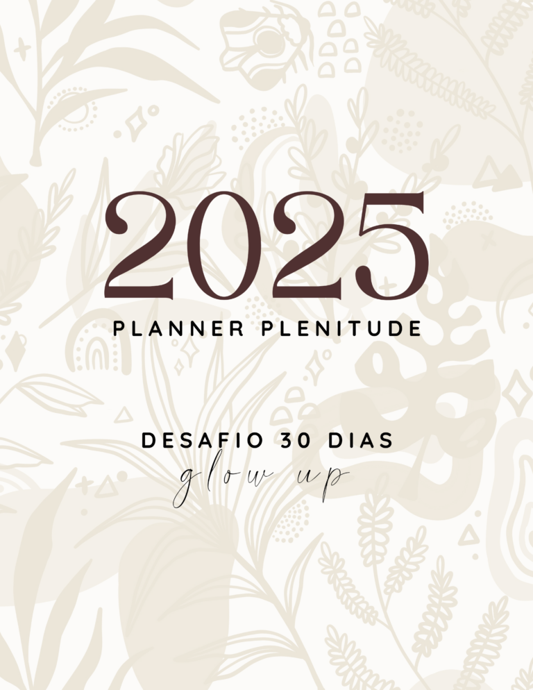 Brown Floral 2025 Personal Planner Cover